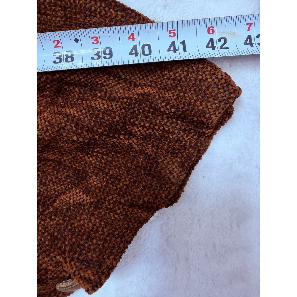 Lynn Yarrington VTG Handwoven Chenille Cape Jacket Rust Terracotta Art To Wear - Picture 7 of 12